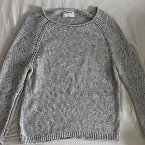 Old Navy Women's Heather Gray/Blue Sweater